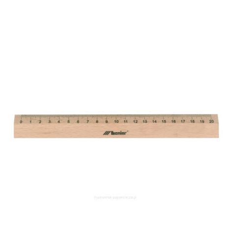 Linijka Leniar drewniana 20cm